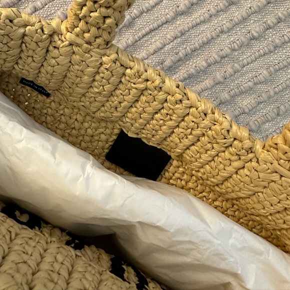 Prada Raffia Crochet Tote Bag Small - Picture 2 of 6